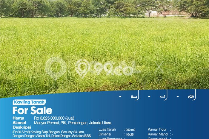 Tanah Kosong Dijual di Jakarta Utara dengan Area 250m2 Tanah Kosong Dijual di Jakarta Utara dengan Area 250m2