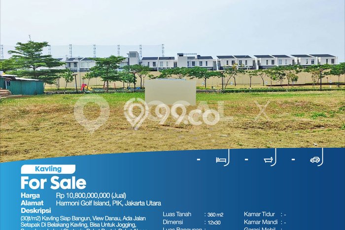 Kavling Tanah untuk Dijual di Golf Island, Jakarta Utara, Luas 360m2 Kavling Tanah untuk Dijual di Golf Island, Jakarta Utara, Luas 360m2