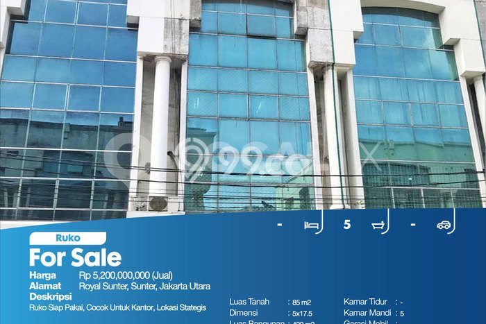 Paling Dicari! Ruko Dijual di Sunter Harga Kompetitif Paling Dicari! Ruko Dijual di Sunter Harga Kompetitif