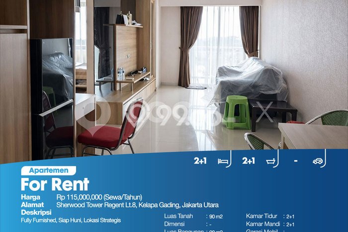 Apartemen Disewakan Terjangkau 2 KT / 2 KM di Kelapa Gading, Jakarta Utara Apartemen Disewakan Terjangkau 2 KT / 2 KM di Kelapa Gading, Jakarta Utara