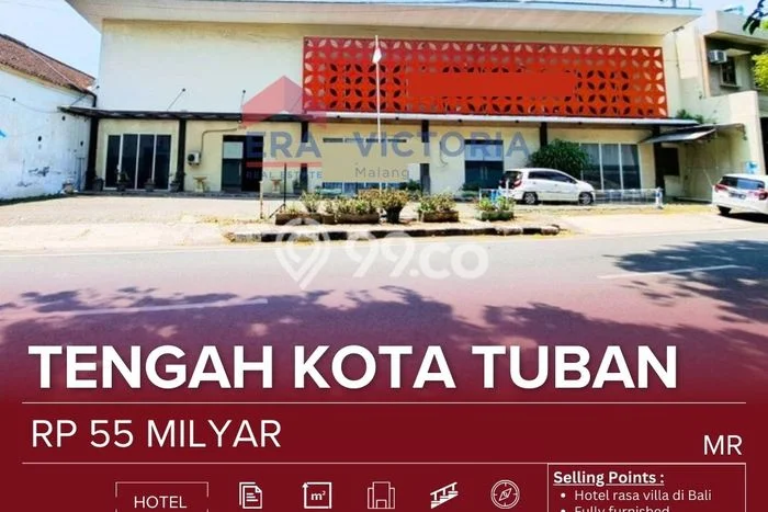 Hotel Strategis di Tuban, Luas 2200m2m², Lokasi Bisnis, Ramai Hotel Strategis di Tuban, Luas 2200m2m², Lokasi Bisnis, Ramai