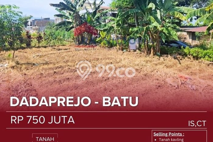 Tanah untuk Dijual Lokasi Junrejo, Batu Luas 384m2 SHM Tanah untuk Dijual Lokasi Junrejo, Batu Luas 384m2 SHM