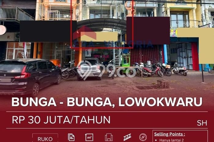 Ruko Disewakan Cepat di Lowokwaru Malang LB 72m2 Ruko Disewakan Cepat di Lowokwaru Malang LB 72m2