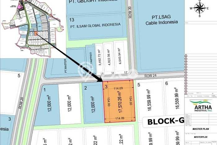 Lahan untuk Dijual Lokasi Karawang Barat, Karawang Luas 17570m2 - Lahan untuk Dijual Lokasi Karawang Barat, Karawang Luas 17570m2 -