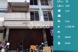 Ruko Dijual di Klojen LT 78m2, LB 234m2 untuk Investasi Ruko Dijual di Klojen LT 78m2, LB 234m2 untuk Investasi