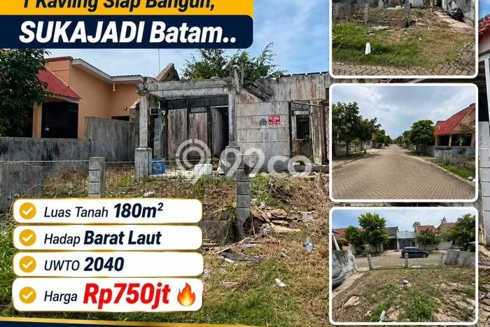 Dijual Tanah di Batam, Luas 180m2 - Dijual Tanah di Batam, Luas 180m2 -
