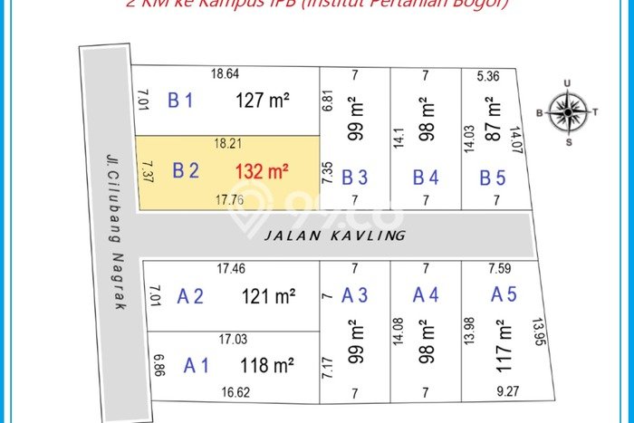 Dijual Tanah di Bogor, Luas 121m2 SHM Dijual Tanah di Bogor, Luas 121m2 SHM