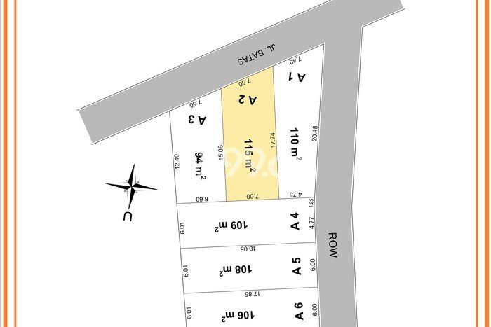 Lahan untuk Dijual Lokasi Ciomas, Bogor Luas 92m2 SHM Lahan untuk Dijual Lokasi Ciomas, Bogor Luas 92m2 SHM