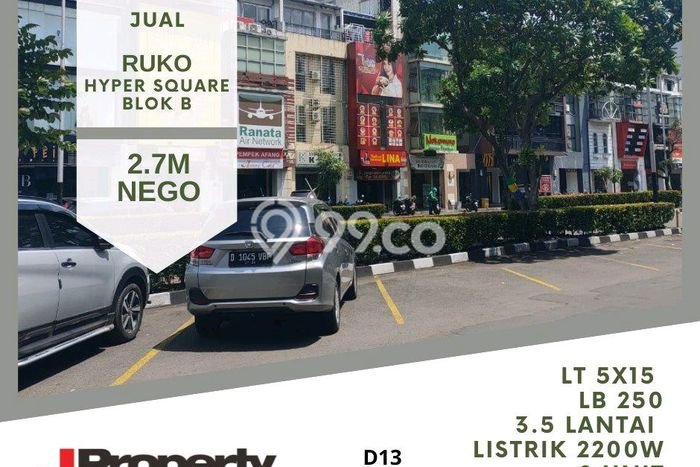 LOKASI STRATEGIS! Ruko di , Luas 250m2m², Kawasan Bisnis LOKASI STRATEGIS! Ruko di , Luas 250m2m², Kawasan Bisnis