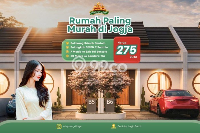 Hunian Murah Dijual Area Sentolo, Kulon Progo Harga Rp 275 Juta Hunian Murah Dijual Area Sentolo, Kulon Progo Harga Rp 275 Juta