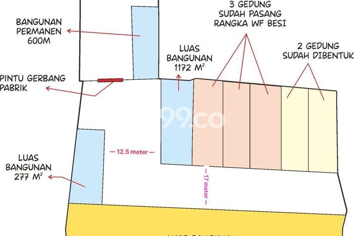 Unit Pabrik Disewa Lokasi Tangerang, Tangerang Spesifikasi Luas Bangunan 9265m2 Unit Pabrik Disewa Lokasi Tangerang, Tangerang Spesifikasi Luas Bangunan 9265m2