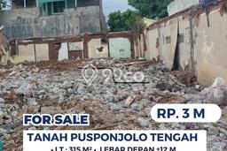 Tanah Komersial di Pusponjolo, Luas 315m², Lokasi Strategis Tanah Komersial di Pusponjolo, Luas 315m², Lokasi Strategis