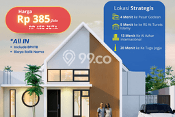 LIMITED OFFER! Rumah Berkualitas di Godean, Luas 125m² LB 50m² LIMITED OFFER! Rumah Berkualitas di Godean, Luas 125m² LB 50m²