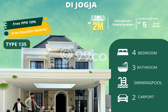 Dijual Rumah Premium dengan Fasilitas Sekitar Komplit di Gamping, Sleman Dijual Rumah Premium dengan Fasilitas Sekitar Komplit di Gamping, Sleman