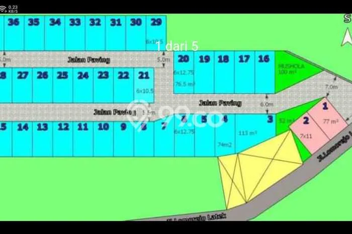 Tanah Dijual Lokasi Bangil, Pasuruan dengan Luas Tanah 4100m2 dan Status - Tanah Dijual Lokasi Bangil, Pasuruan dengan Luas Tanah 4100m2 dan Status -