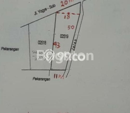 Kavling Tanah Dijual di Kalasan, Sleman, Luas 653m2 Area Strategis Kavling Tanah Dijual di Kalasan, Sleman, Luas 653m2 Area Strategis