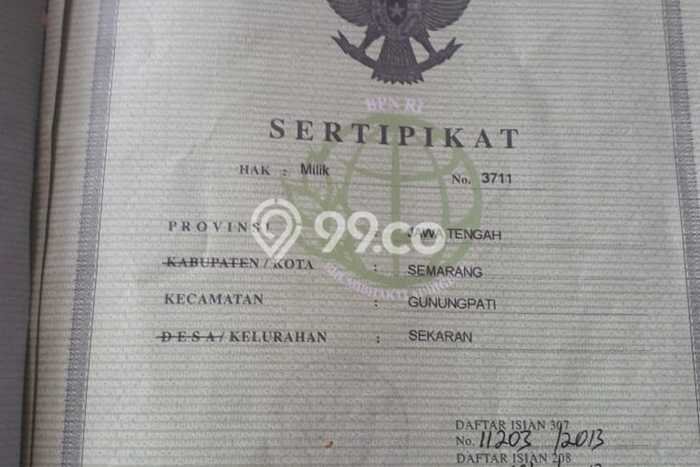 Jual Rumah Favorit Siap Huni LB 120m2 di Gunung Pati, Semarang Jual Rumah Favorit Siap Huni LB 120m2 di Gunung Pati, Semarang