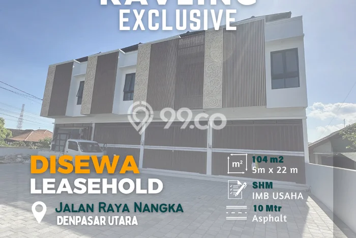 Ruko untuk Disewa di Pusat Denpasar Luas Bangunan 100m2 Ruko untuk Disewa di Pusat Denpasar Luas Bangunan 100m2