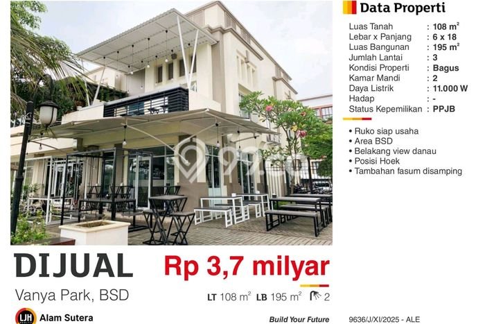 Ruko Dijual di Tangerang LT 108m2 & LB 195m2 Lokasi Terbaik! Ruko Dijual di Tangerang LT 108m2 & LB 195m2 Lokasi Terbaik!