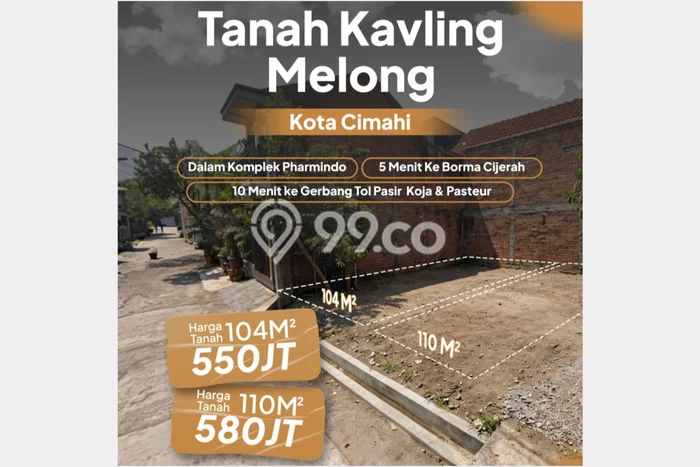 Tanah Kosong Dijual di Cimahi dengan Area 104m2 Tanah Kosong Dijual di Cimahi dengan Area 104m2