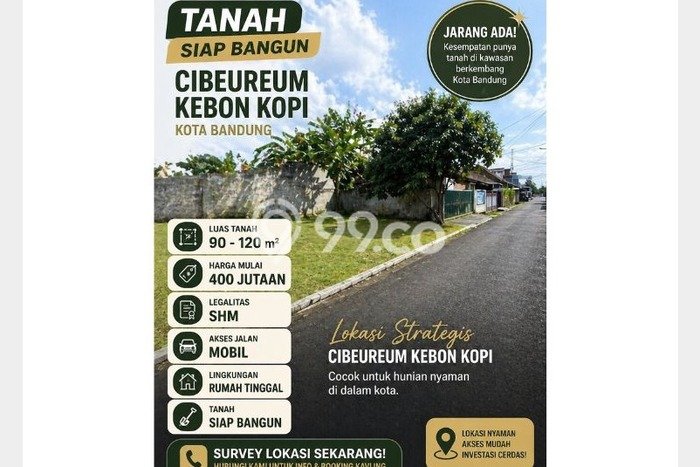 Dijual Tanah Lokasi Cibeureum, Bandung Seluas 91m2 Dijual Tanah Lokasi Cibeureum, Bandung Seluas 91m2