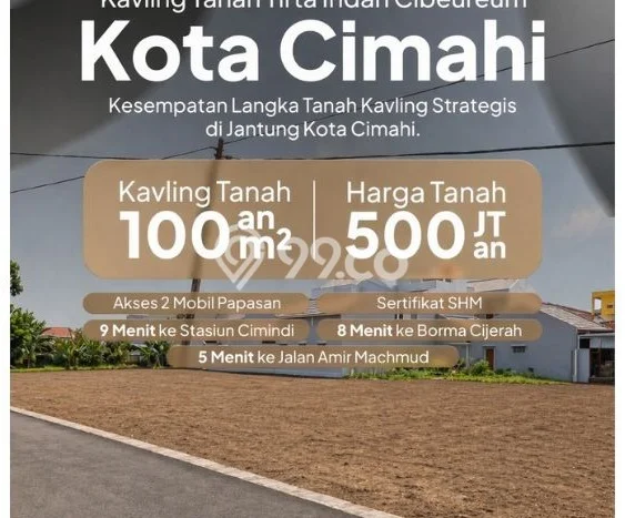 Dijual Tanah 104m2 di Pasteur, Bandung Dijual Tanah 104m2 di Pasteur, Bandung