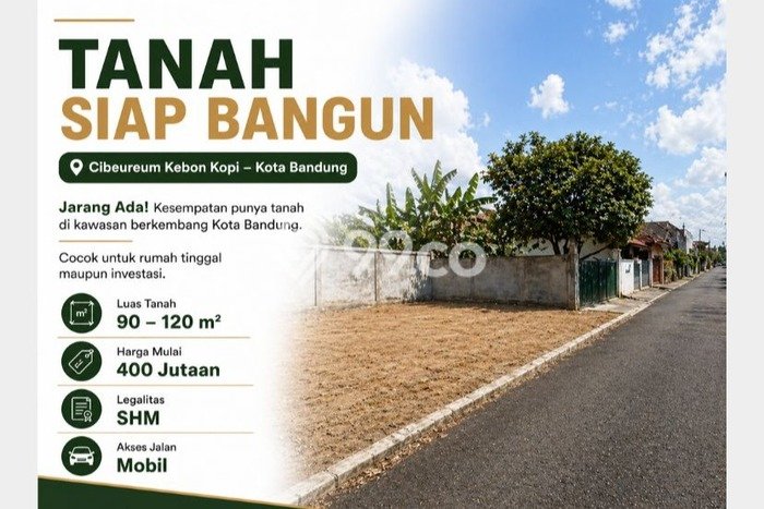 Dijual Tanah Lokasi Cijerah, Bandung Seluas 91m2 Dijual Tanah Lokasi Cijerah, Bandung Seluas 91m2