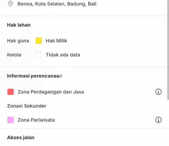 Tanah Kawasan Nusa Dua, Luas 610m², Lokasi Potensial, Kawasan Asri, Kontur Datar Tanah Kawasan Nusa Dua, Luas 610m², Lokasi Potensial, Kawasan Asri, Kontur Datar