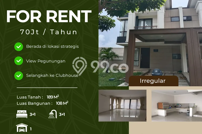 Disewakan! Rumah 3 Kamar Tidur &
3 Kamar Mandi di Podomoro Park Bandung, Bandung Disewakan! Rumah 3 Kamar Tidur &
3 Kamar Mandi di Podomoro Park Bandung, Bandung