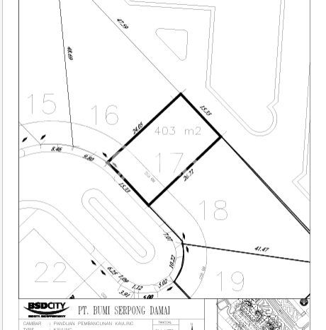 Kavling Tanah Dijual di BSD Tangerang Selatan Spesifikasi 403m2 Kavling Tanah Dijual di BSD Tangerang Selatan Spesifikasi 403m2