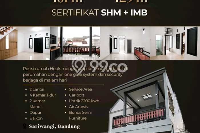 Dijual Rumah Eksklusif 4 KT di Sariwangi, Bandung Dijual Rumah Eksklusif 4 KT di Sariwangi, Bandung