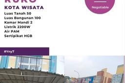 Dijual! Ruko di Kota Wisata Jakarta Timur LT 50m2 / LB 100m2 Kawasan Strategis Dijual! Ruko di Kota Wisata Jakarta Timur LT 50m2 / LB 100m2 Kawasan Strategis