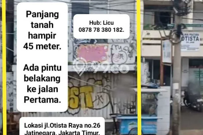 Ruko Dijual di Prime Area Jakarta Timur Luas 277m2 Ruko Dijual di Prime Area Jakarta Timur Luas 277m2