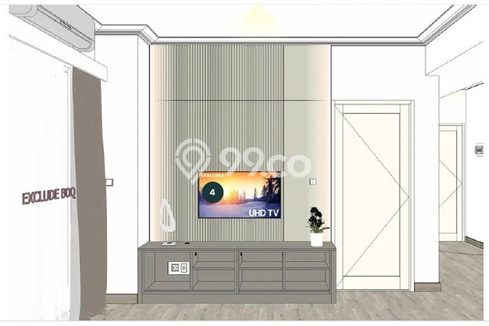 Apartemen Sewa 1 Kamar Murah Siap Huni di Tangerang, Luas 56m2 Apartemen Sewa 1 Kamar Murah Siap Huni di Tangerang, Luas 56m2