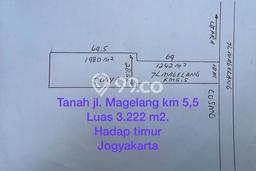 Tanah Kosong Disewakan di Mlati, Sleman, Luas 3222m2 Tanah Kosong Disewakan di Mlati, Sleman, Luas 3222m2