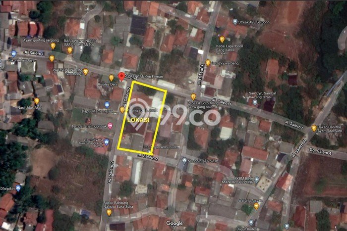 Dijual Tanah di Tangerang, Luas 936m2 SHM Dijual Tanah di Tangerang, Luas 936m2 SHM