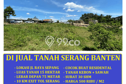 Tanah Kavling untuk Dijual di Serang Serang 150000m2 Tanah Kavling untuk Dijual di Serang Serang 150000m2