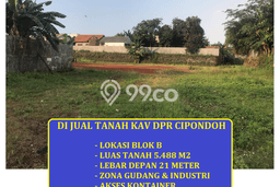 Tanah Kavling di Cipondoh Dijual dengan Luas 5488m2 Tanah Kavling di Cipondoh Dijual dengan Luas 5488m2
