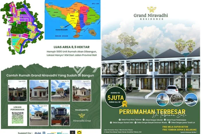 Rumah 2 KT 1 KM View Laut di Batuaji, Tabanan Rumah 2 KT 1 KM View Laut di Batuaji, Tabanan