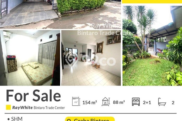 Dijual Hunian Rumah Terawat 2 KT di Graha Raya Bintaro, Tangerang Selatan Dijual Hunian Rumah Terawat 2 KT di Graha Raya Bintaro, Tangerang Selatan