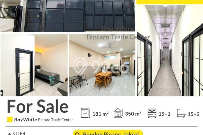 Kost Dijual di Pondok Pinang dengan 15 KT dan Luas 350m2 Kost Dijual di Pondok Pinang dengan 15 KT dan Luas 350m2