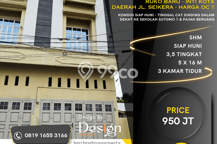 Dijual Ruko di Medan Perjuangan, Medan Harga Penawaran Spesial Dijual Ruko di Medan Perjuangan, Medan Harga Penawaran Spesial