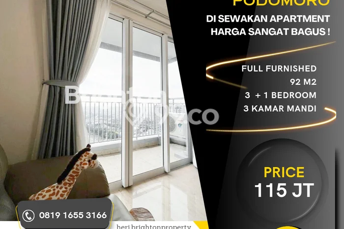 Apartemen Siap Pakai 3 BR dengan Harga Terjangkau di Area Medan Barat, Medan Apartemen Siap Pakai 3 BR dengan Harga Terjangkau di Area Medan Barat, Medan