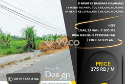 Tanah di Batang Kuis, Deli Serdang Luas 9800m2 Dijual Segera Tanah di Batang Kuis, Deli Serdang Luas 9800m2 Dijual Segera