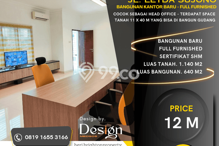Kantor Dijual di Medan Tembung LT 1140m2, LB 640m2 Solusi Investasi Cerdas Kantor Dijual di Medan Tembung LT 1140m2, LB 640m2 Solusi Investasi Cerdas