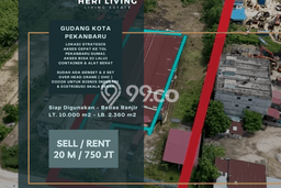 Area Ramai! Gudang Dijual di Pekanbaru Kota untuk Bisnis Luas Bangunan 2360m2 Area Ramai! Gudang Dijual di Pekanbaru Kota untuk Bisnis Luas Bangunan 2360m2