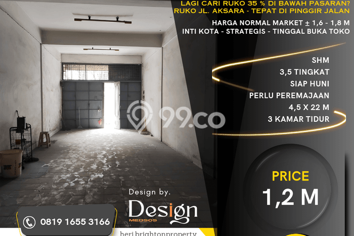 Ruko Kawasan Medan Area, Luas 216m2m², Area Komersial, Jalan Utama Ruko Kawasan Medan Area, Luas 216m2m², Area Komersial, Jalan Utama