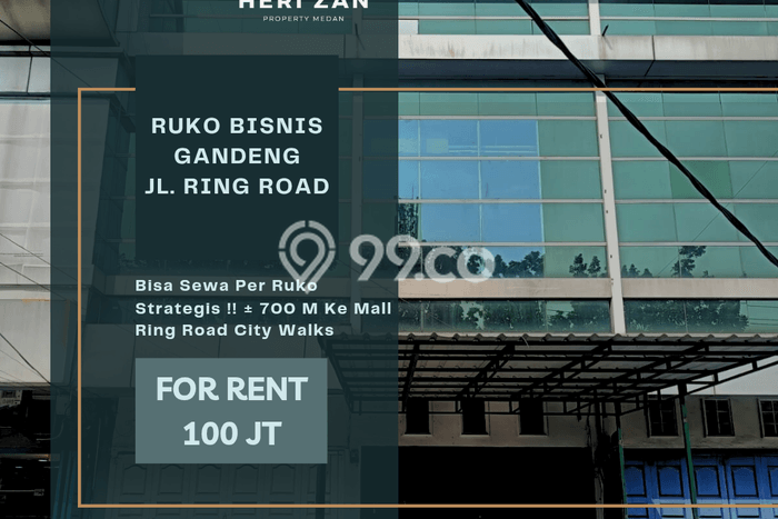 Ruko untuk disewa di Medan Sunggal punya LT 176m2 & LB 192m2 harga sewa kompetitif Ruko untuk disewa di Medan Sunggal punya LT 176m2 & LB 192m2 harga sewa kompetitif