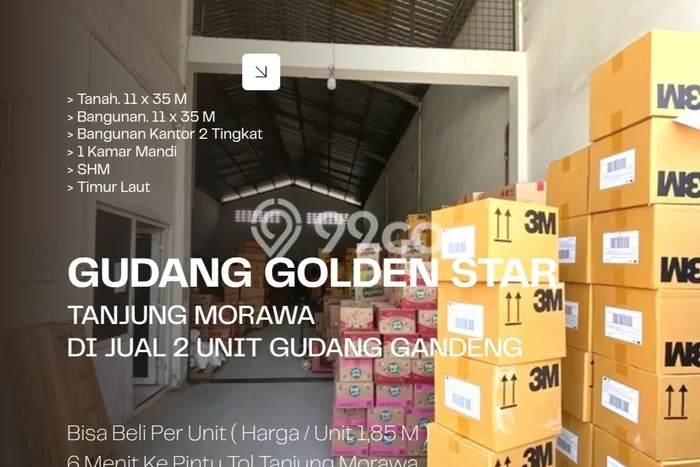 Unit Gudang Dijual di Tanjung Morawa Deli Serdang Luas Bangunan 385m2 Unit Gudang Dijual di Tanjung Morawa Deli Serdang Luas Bangunan 385m2