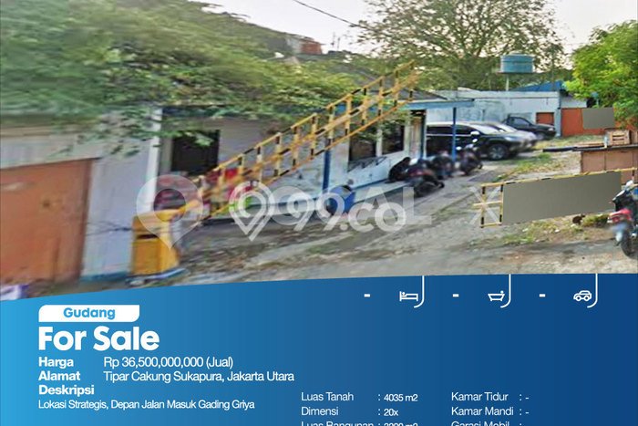 Gudang Favorit Dijual di Kelapa Gading Jakarta Utara Kawasan Pusat Bisnis Gudang Favorit Dijual di Kelapa Gading Jakarta Utara Kawasan Pusat Bisnis